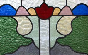 Leadlight stained glass Whangarei. Stained glass landscape